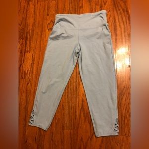 Suave Light Blue Tummy Control Capri Leggings